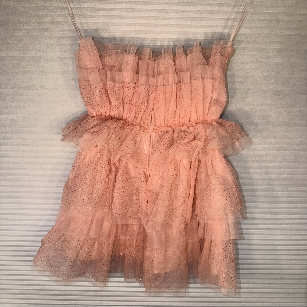Windsor Pink Ruffle Mini Dress - Picture 6 of 7